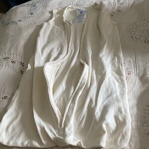 Cream Sleeveless Newborn SleepSack